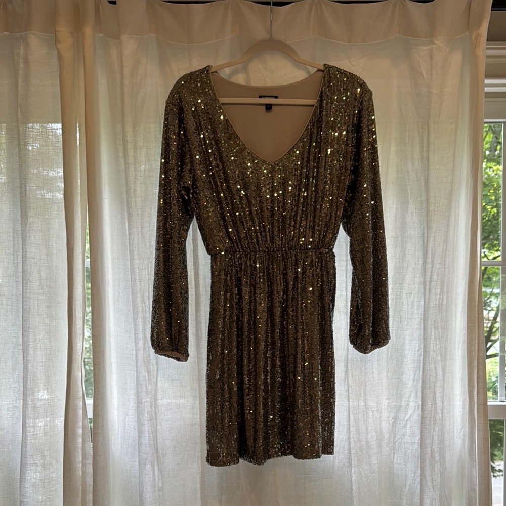 Silver Sequin Mini dress